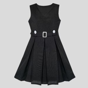 🎈🆕 NWT Sunny Fashion School Uniform Shift Dress Size 14 Black 100% Polyester
